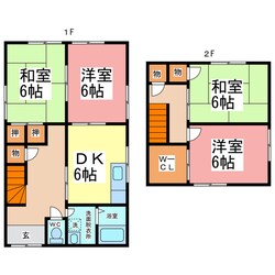 貸家（飯塚30-40）の物件間取画像
